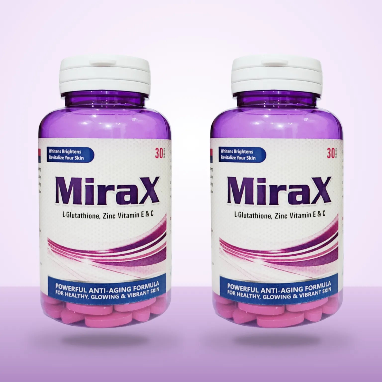 Glutathione Tablets 500mg (MiraX) 30 Ct