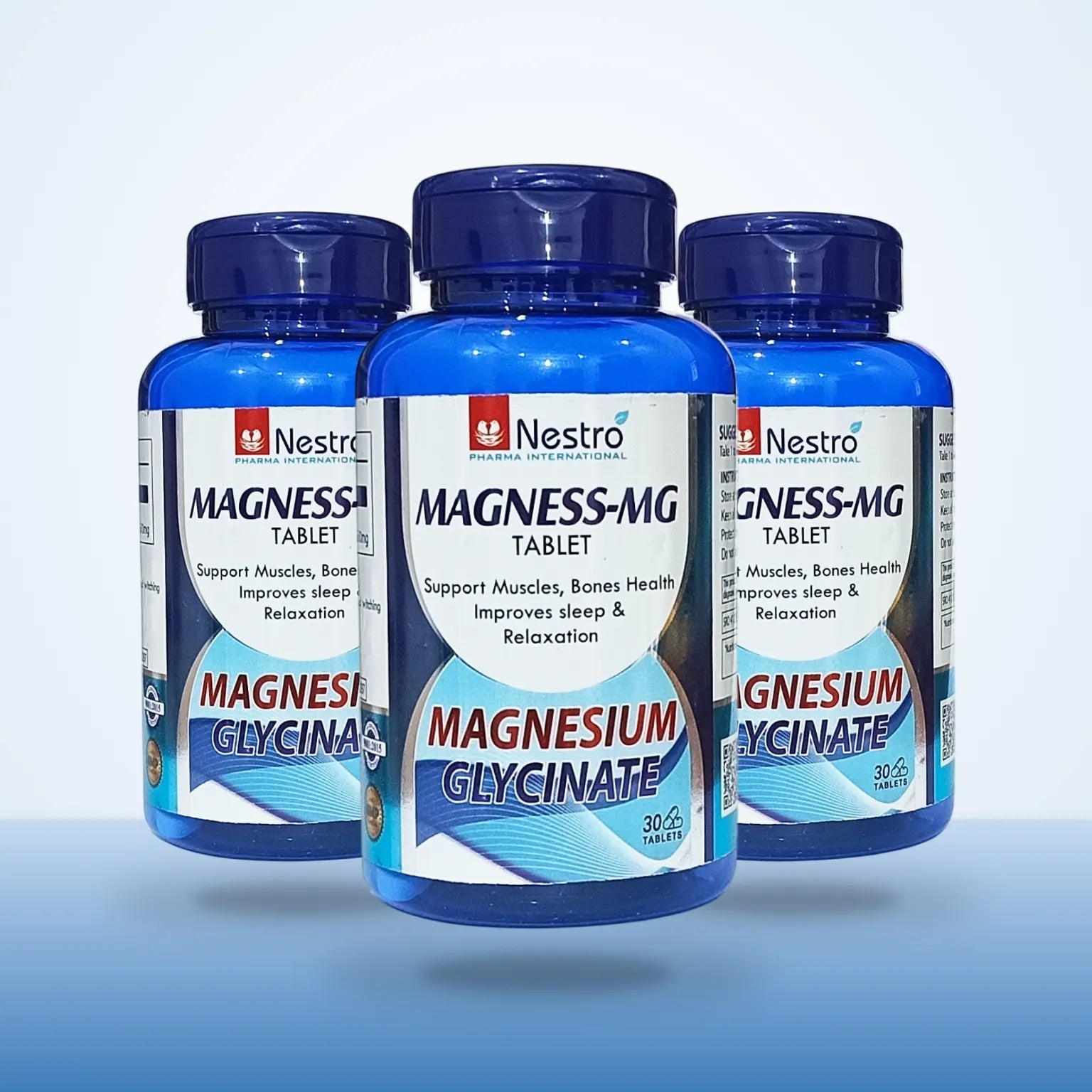 Magnesium Glycinate Tablets 500mg (Magness-MG) 30 Ct